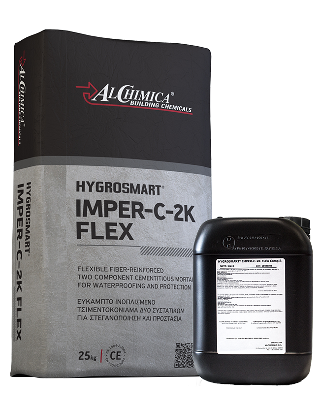 Hygrosmart Imper-C-2K-Flex Argamassa Impermeabilização Cimentícia Elástica Bicomponente