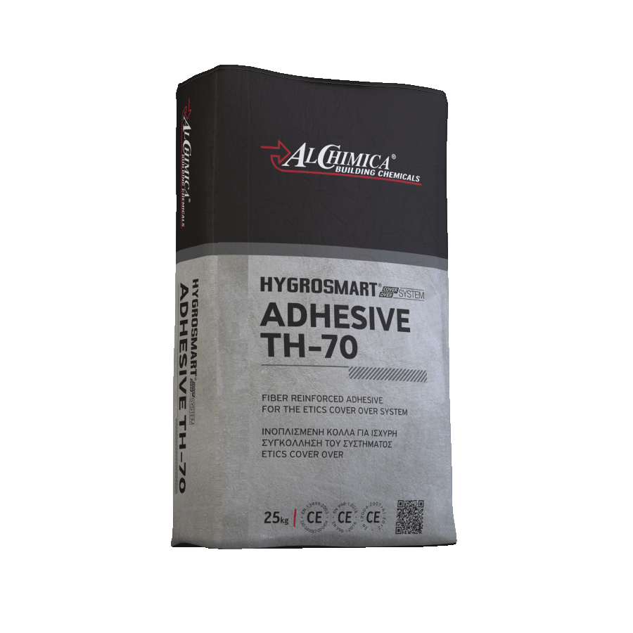 Argamassa cimentícia ETICS c/ fibras colagem e barramento HYGROSMART-ADHESIVE TH-70