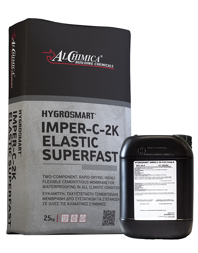 Hygrosmart-Imper-C-2K-Elastic Superfast Argamassa Secagem Rápida para Impermeabilização